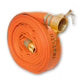 2" Rubber Fire Hose Camlock Brass Orange
