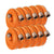 BULK 2" Rubber Fire Hose Threaded Aluminum Orange
